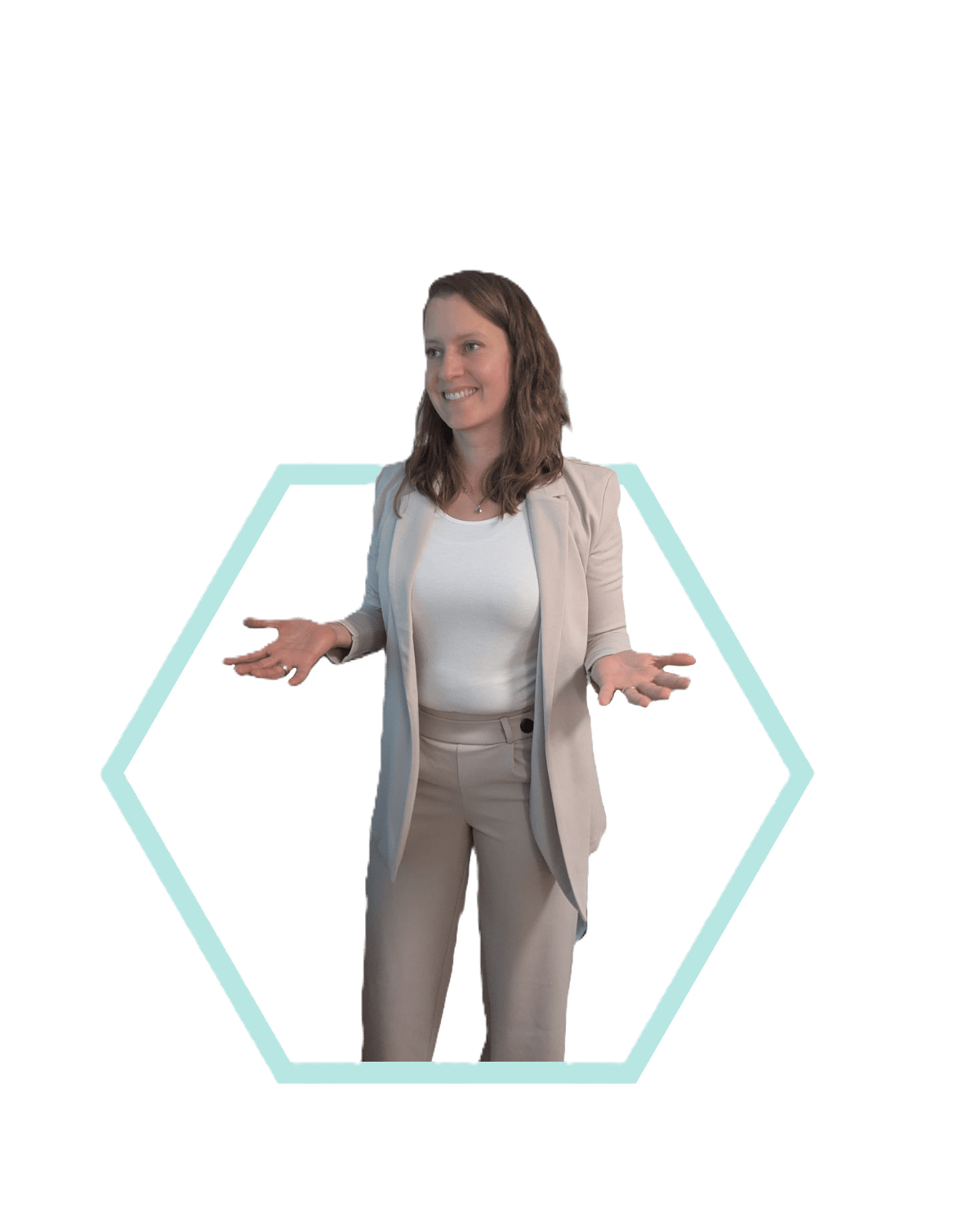 Bild Fiona mit Hexagon_ohne Hintergrund Bild Fiona mit Hexagon_ohne Hintergrund